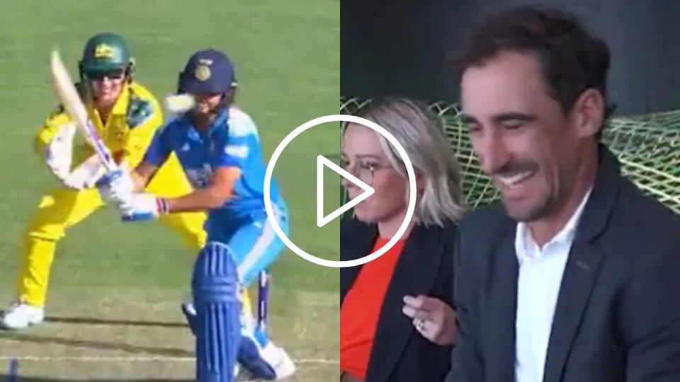 Watch- Mitchell Starc Bursts Out Laughing After Harmanpreet Kaur Embarrasses Herself